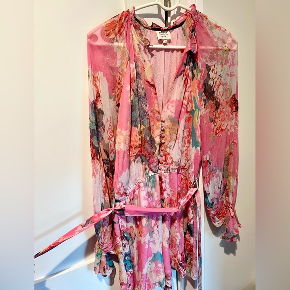 Hemant & Nandita Pink sage Romper XS from Revolve EUC - Picture 7 of 9